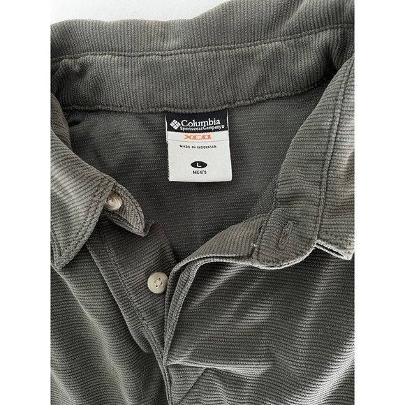 COLUMBIA XCO Mens Green Modal‎ Blend Polo Shirt Size Large - Picture 4 of 7